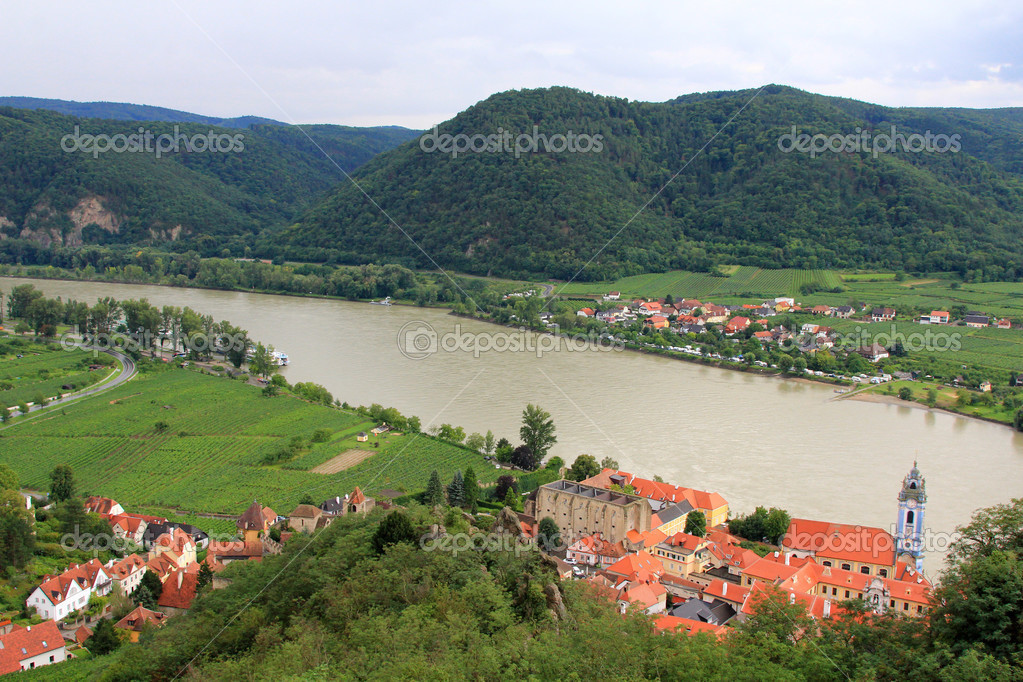 Durnstein Abbey along the Danube river, Austria