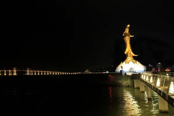 Diosa China de la Misericordia en la Nueva Zona Portuaria, Macao —  Fotos de Stock