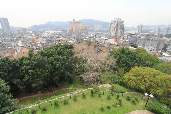 View of Macau with the Ruins of St. Paul's — Stock Photo, Image