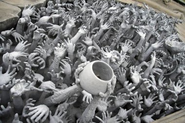 kavramsal heykel rongkhun Tapınağı, chiangrai