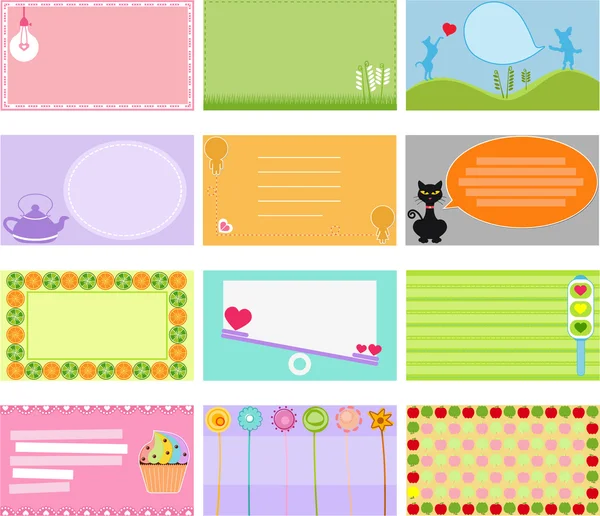 A Cute Collection of Vector Label — Stock Vector