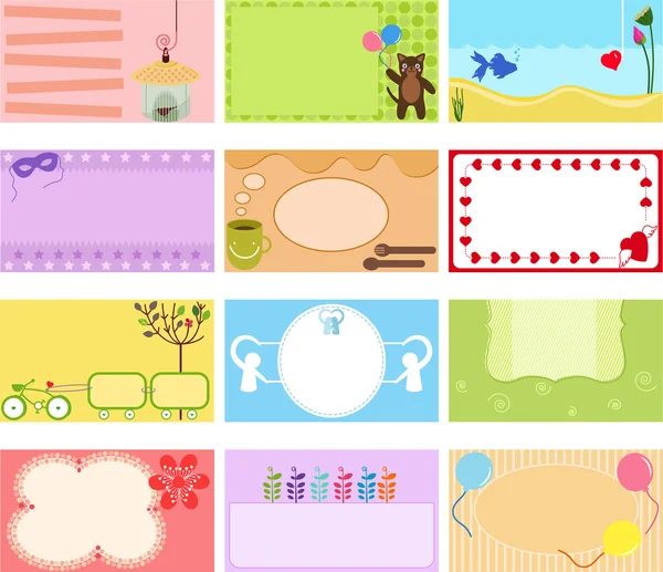 A Cute Collection of Vector Label — Stock Vector