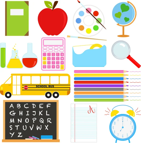 Back to School icons — Stock Vector