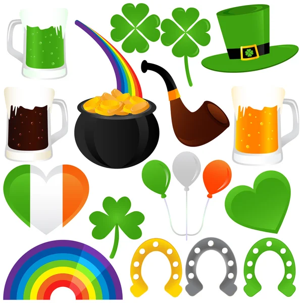 Saint Patrick's Day, cold beer — Stock Vector