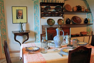 folklor Müzesi'nde mobilya yemek ayarları