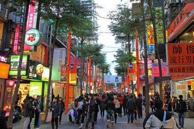 Ximending semt pazarı Taipei, Tayvan