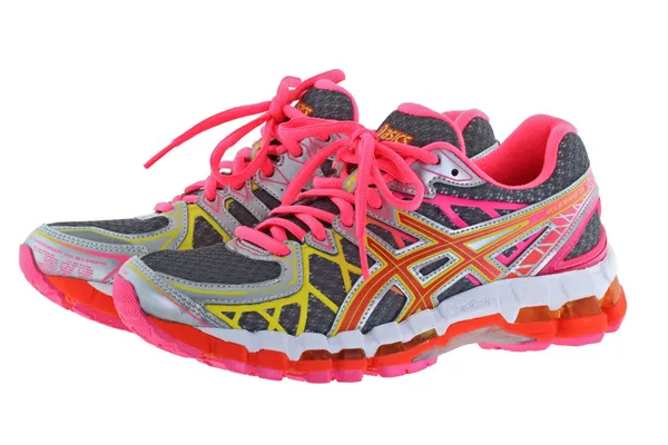 Пара ASICS Gel Kayano 20 Running shoes for women — стоковое фото