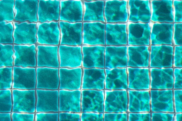 Green Ceramic Tiles Swimming Pool — Stock Photo, Image