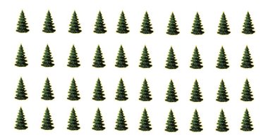 Beyaz arkaplanda Noel ağacı 