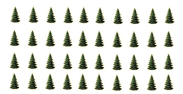 Beyaz arkaplanda Noel ağacı 