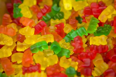 çok renkli çiğneme marmelat