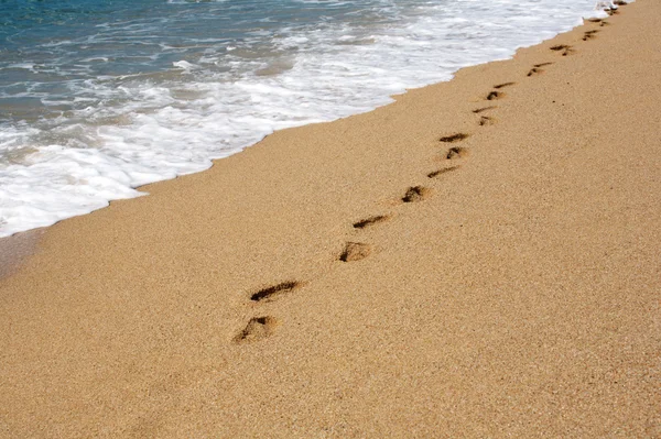 砂の上の足跡 — ストック写真