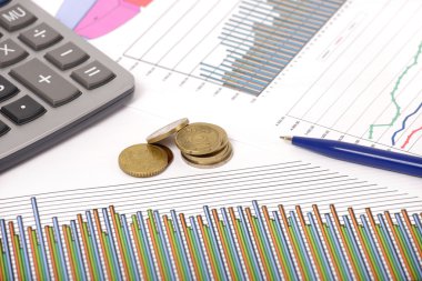 grafik kalemi ve hesap ve para ile