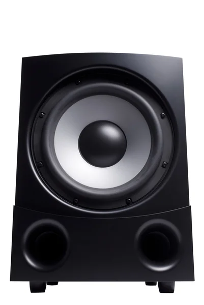 Schwarz-weißer Subwoofer — Stockfoto