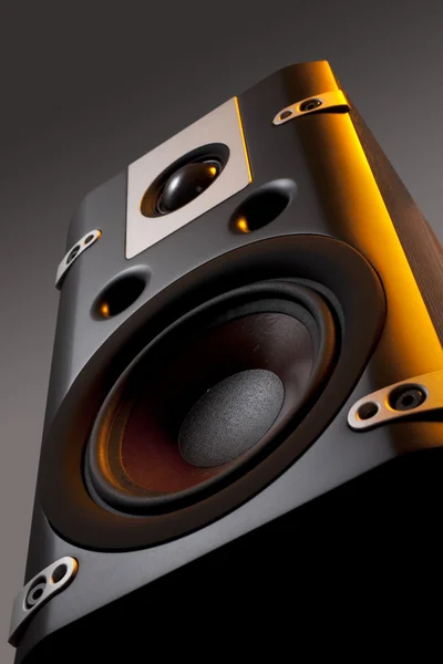 Black speaker — Stock Photo, Image