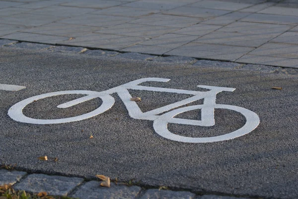 Caminho de bicicleta — Fotografia de Stock