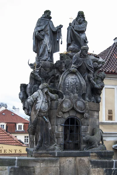 Figure on Charles Bridge — Stock Photo, Image