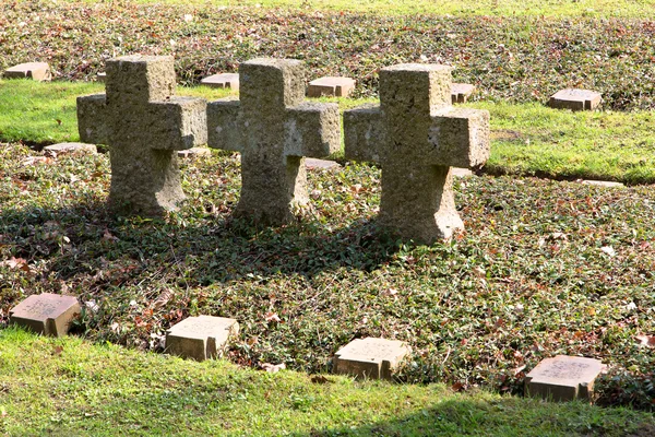 Cemitério de soldados — Fotografia de Stock