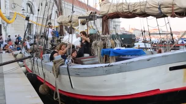 Venice Festa del Redentore — Stok Video