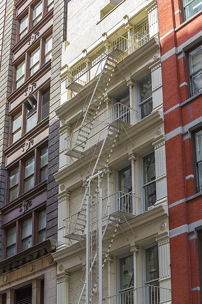 Building in New York City with fire escape