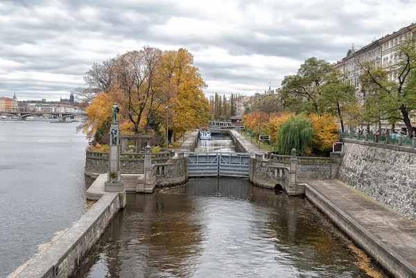 Schip sluis — Stockfoto