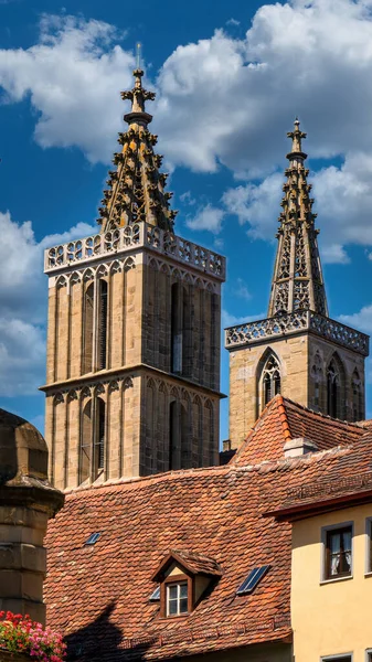 Kościół Świętego Jakuba Rothenburg Der Tauber Niemcy — Zdjęcie stockowe