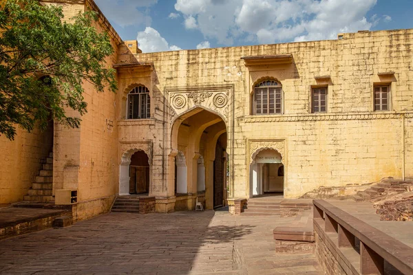 Meherangarh Fort Jodhpur Uitgang Rajasthan India — Stockfoto