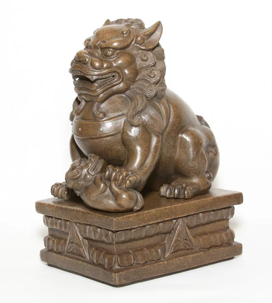 Chinese lion sculpture — Stock Photo, Image