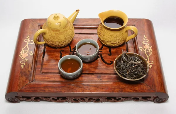 Table de cérémonie du thé chinois — Photo