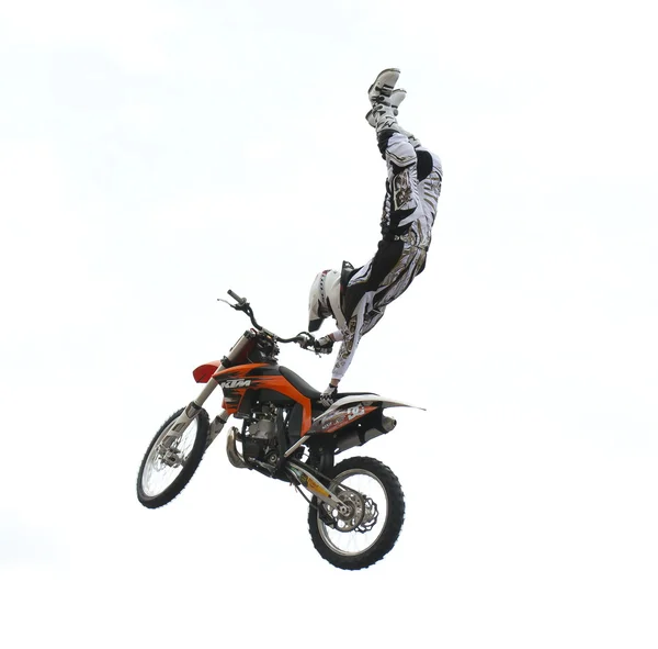 自由式越野摩托车 — 图库照片