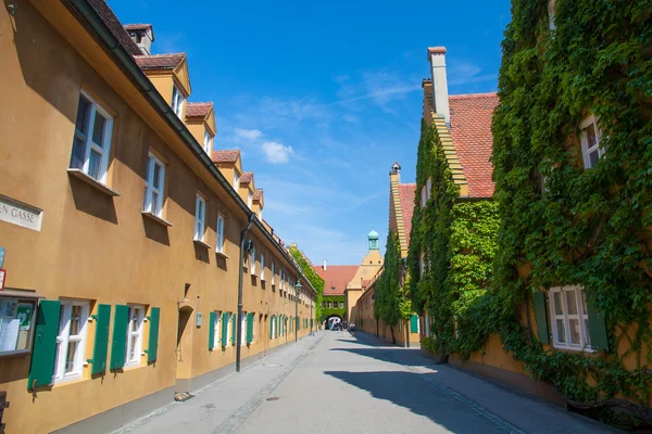 Fuggerei, Augsburg, Alemanha — Fotografia de Stock