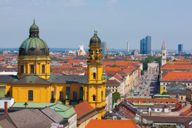 Münih panorama.theatine Kilisesi