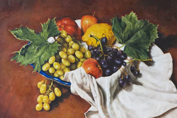 Peinture à l'huile d'une nature morte — Photo