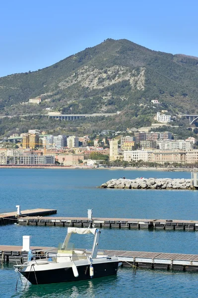 Vistas al paseo marítimo en el Golfo de Salerno — Foto de Stock