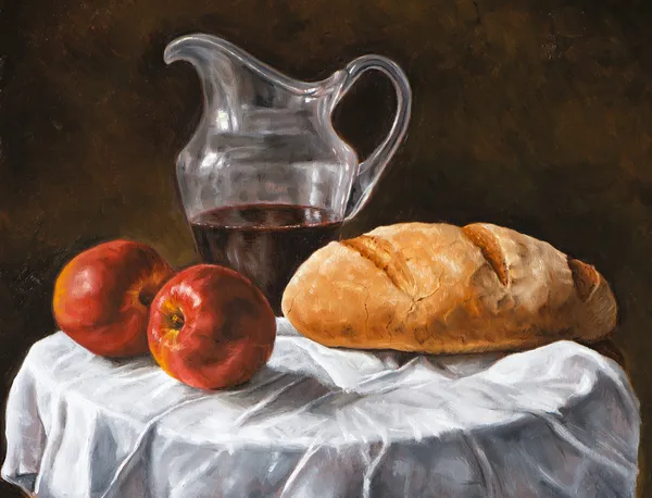 Oil painting of a still life — Stock Photo, Image