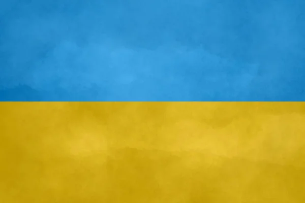乌克兰的黄色和蓝色旗帜。背景图片 — 图库照片