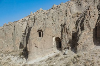 Kayseri, Türkiye ve Asya 'daki kayalıklardaki mağaralarda antik konutlar