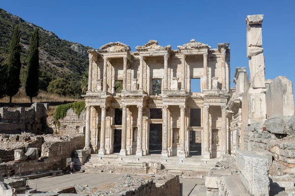 Biblioteca Celsus Éfeso Selcuk Turquía Antigua Ciudad Griega —  Fotos de Stock