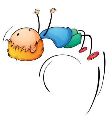 Gymnast Flip Free Vector Eps Cdr Ai Svg Vector Illustration Graphic Art