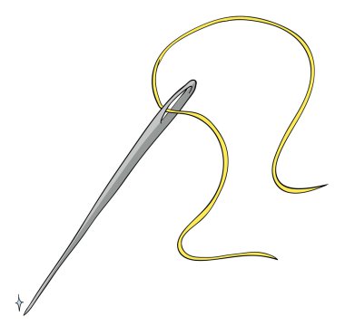 needle and thread clipart