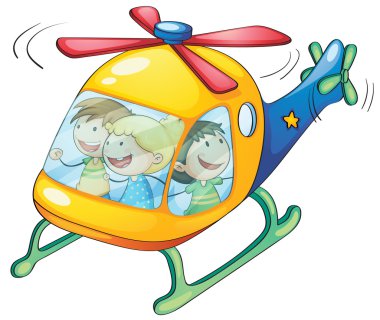 çocuklar helikopter
