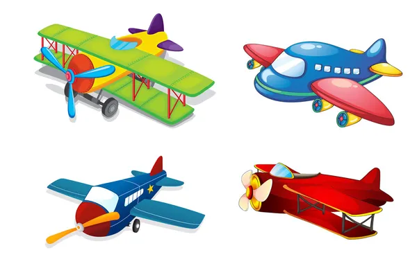 Varios aviones — Archivo Imágenes Vectoriales