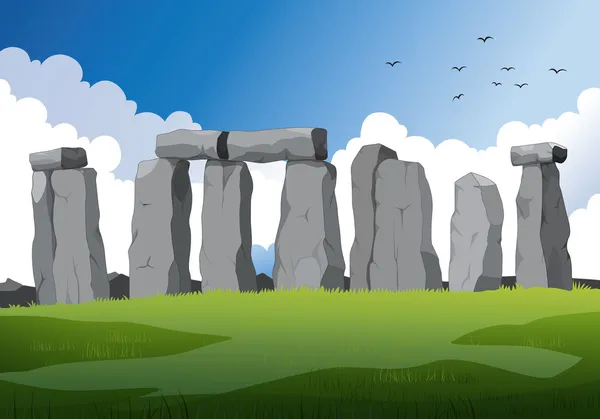 Stonehenge v Anglii — Stockový vektor