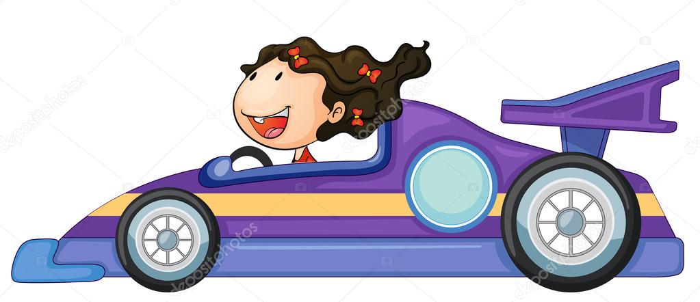 A girl driving a car Stock Vector Image by ©interactimages #13242513