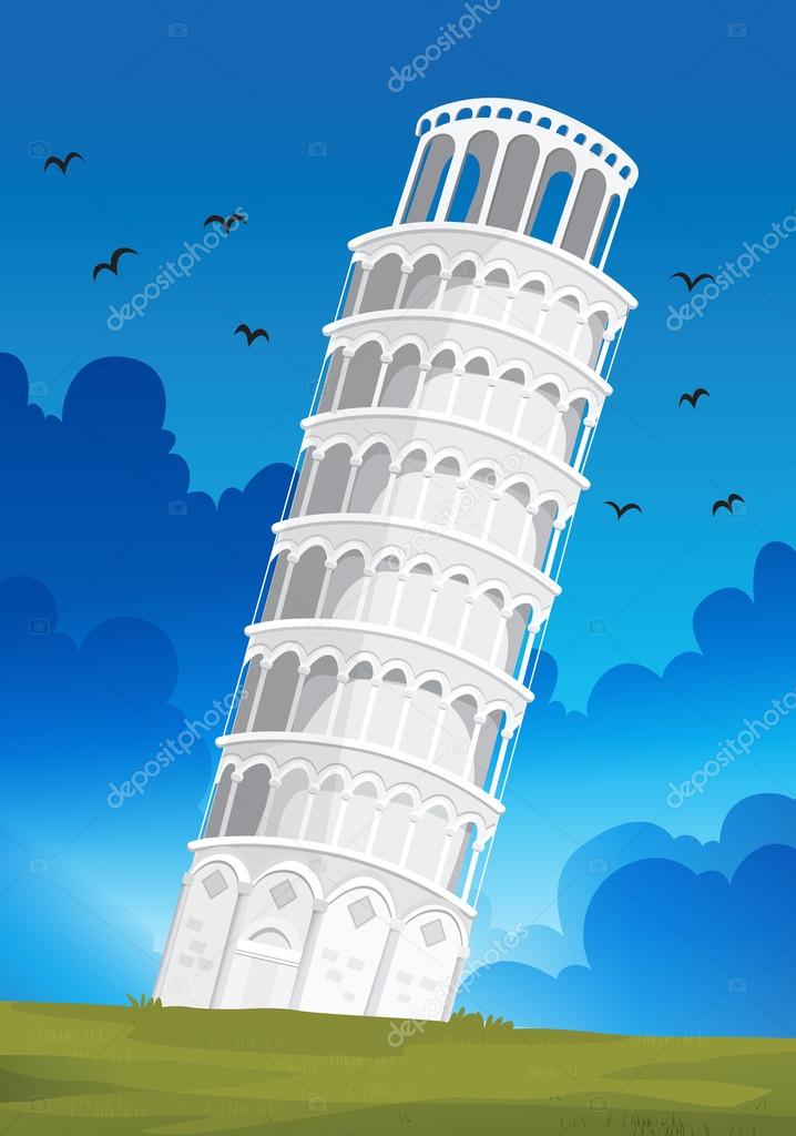 Leaning Tower of Pisa in Italy