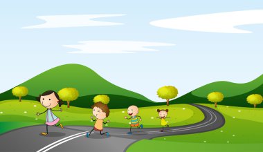 çocuklar ve yol