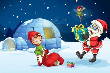 Noel Baba ve çocuklar