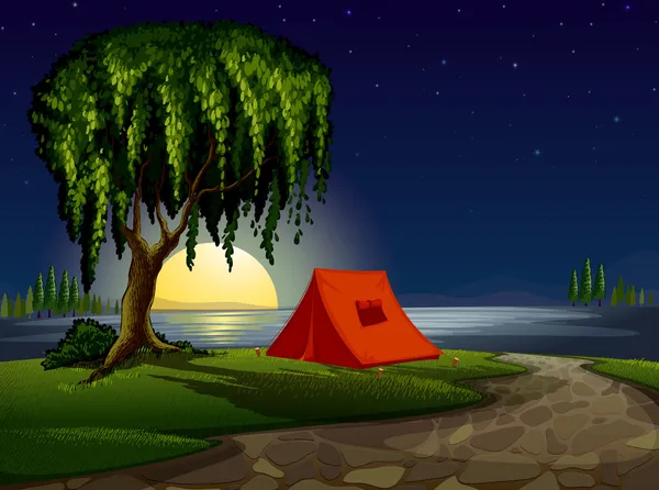 Maison de tente — Image vectorielle