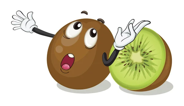 Kiwifruits — Stock Vector