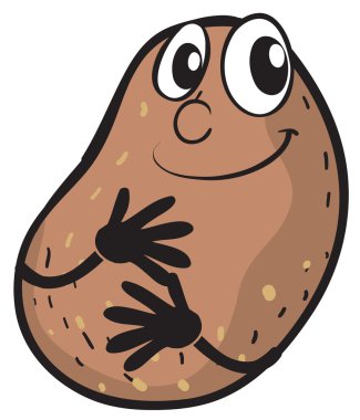 mutlu patates yüz